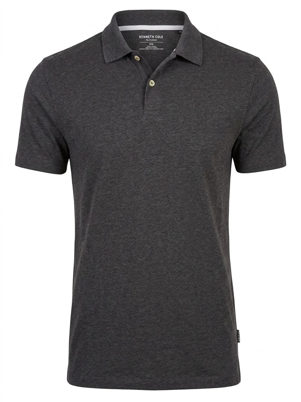 Kenneth Cole Dark Charcoal Heather Polo